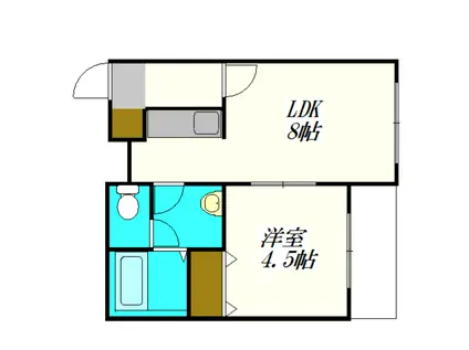 アレックス文京台(1LDK/3階)の間取り写真