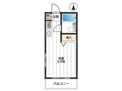 プチメゾン(ワンルーム/1階)の間取り写真