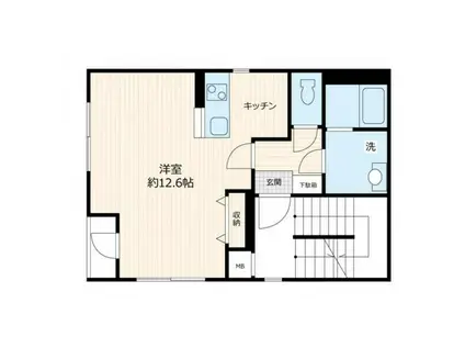 THE ROOMS 日本橋浜町(ワンルーム/3階)の間取り写真