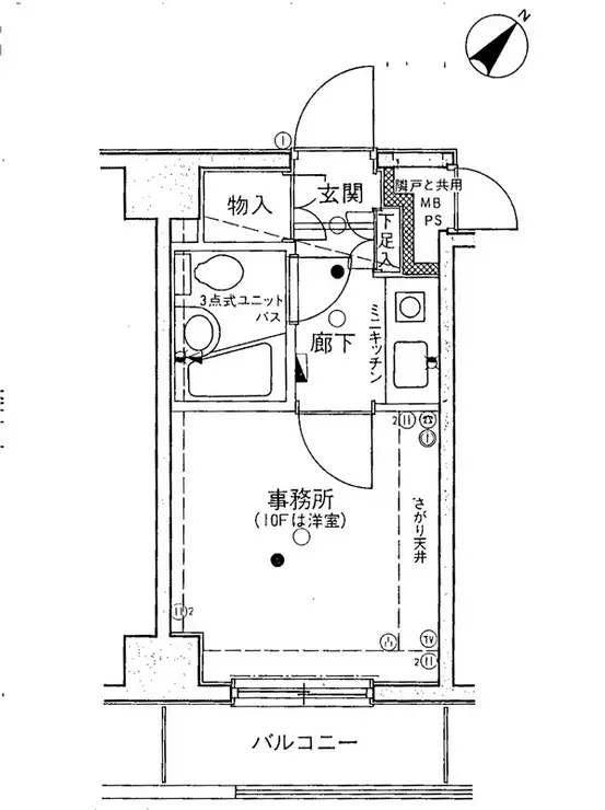 クリオ横浜平沼壱番館 3階階 間取り