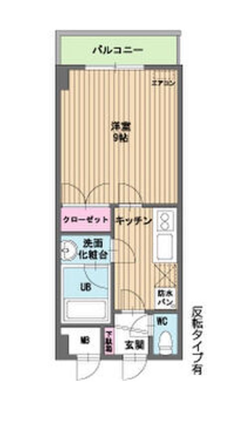 アーバンヒルズ国見(1K/1階)の間取り写真