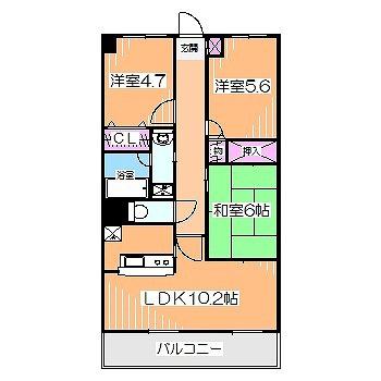 フィオーレ白鷺(3LDK/1階)の間取り写真