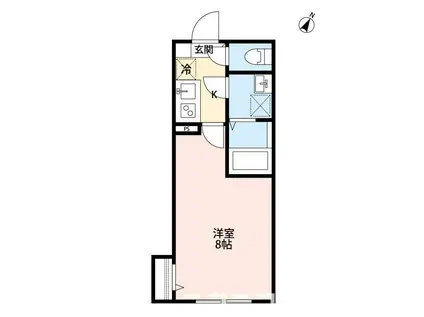 ROBOT HOME 上本郷(1K/2階)の間取り写真