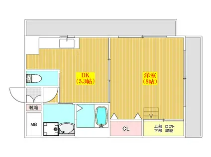 アモント コウセイ (1DK/7階)の間取り写真