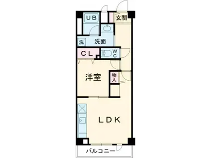 APLIII(1LDK/2階)の間取り写真