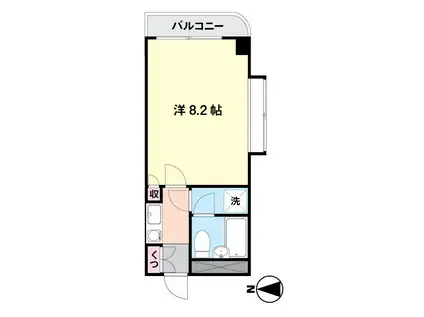 アーバンアメニティ中野(1K/7階)の間取り写真