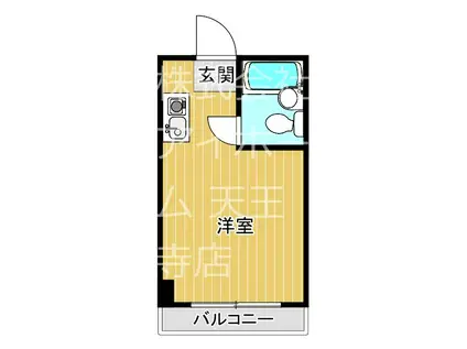 ベストレジデンスあびこ(ワンルーム/6階)の間取り写真