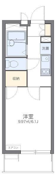 レオパレス樽崎(1K/3階)の間取り写真
