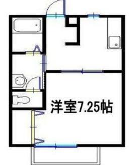 ヌーベル龍野(1K/2階)の間取り写真