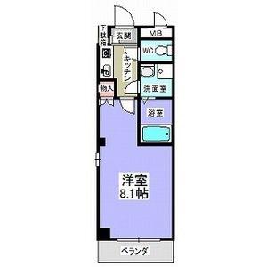 アベニール佃(1K/2階)の間取り写真