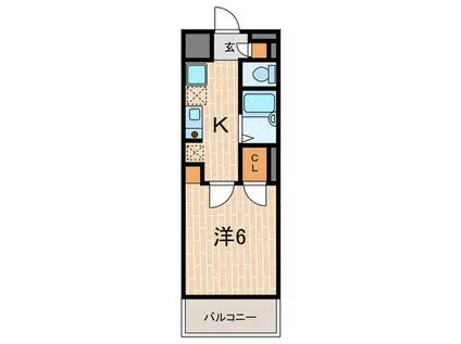 まありお98(1K/7階)の間取り写真
