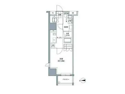 パークハビオ東中野(1K/3階)の間取り写真