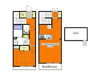カーサ セレステ(1LDK/1階)の間取り写真