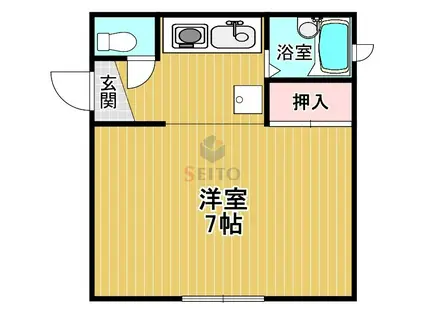 コーポ幸楽(1K/1階)の間取り写真