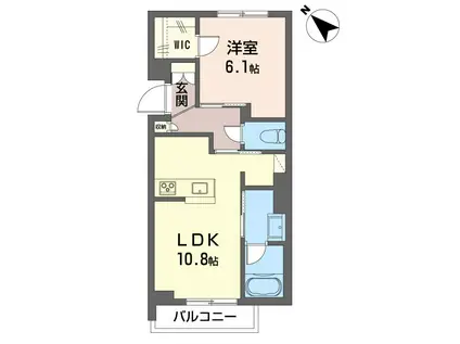 クオリスタ マース(1LDK/3階)の間取り写真
