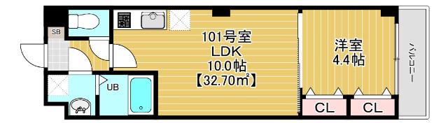 THE CENTRAL HONCHIBA(1LDK/4階)