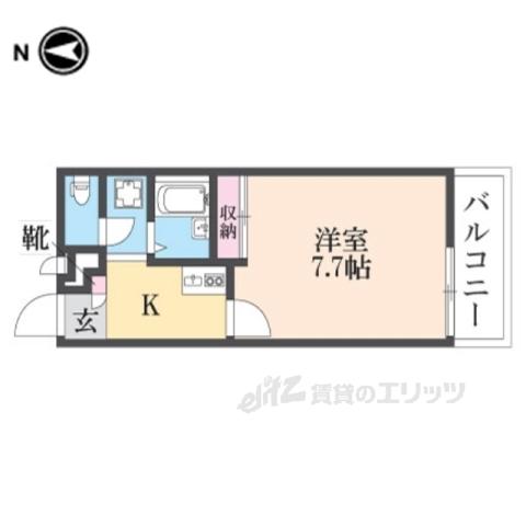レオパレスターク(1K/2階)の間取り写真