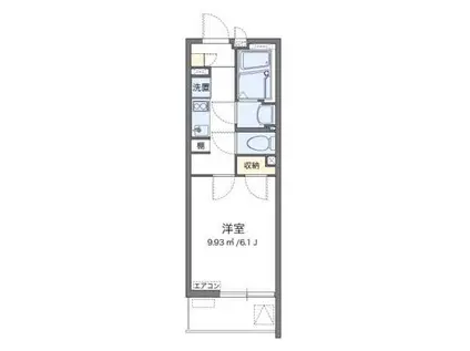 レオネクストローリエ(1K/2階)の間取り写真