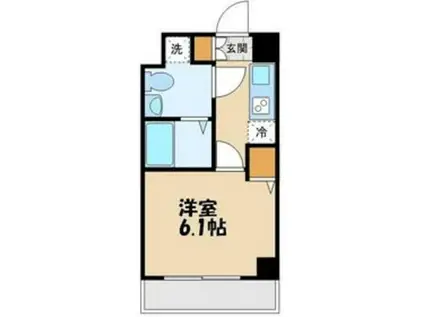 ル・リオン南砂町(1K/2階)の間取り写真