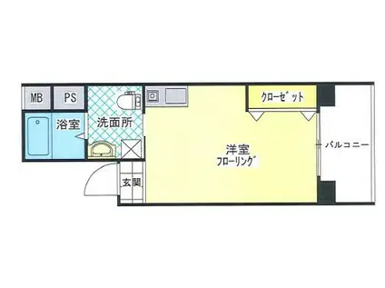 サンステージ神戸大倉山(ワンルーム/5階)の間取り写真