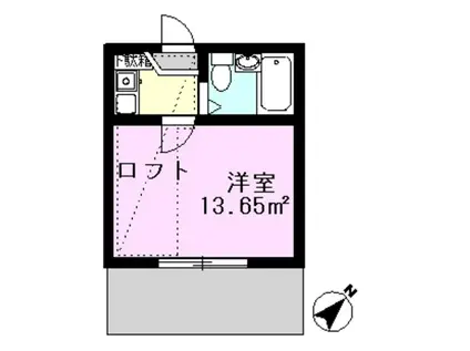ミナミエステート(1K/1階)の間取り写真
