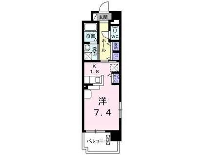 アスタルテ 本厚木(1K/3階)の間取り写真