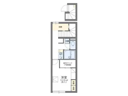 レオパレス神ノ木(1K/2階)の間取り写真