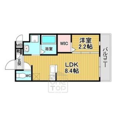 リアコート千里丘1ノース(1LDK/3階)の間取り写真