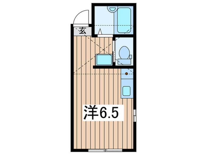 グラッチェ二俣川(ワンルーム/1階)の間取り写真