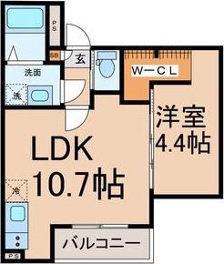 MOVE本陣(1LDK/2階)の間取り写真