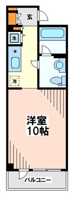 トゥトゥジャルダンはるひ野(ワンルーム/2階)の間取り写真