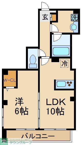 メイソンズ ガーデン(1LDK/2階)の間取り写真