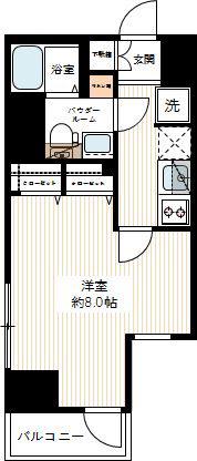 スプレスター東陽町アリビエ(1K/5階)の間取り写真