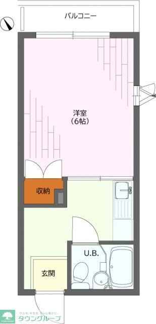 町田ハイム(1K/3階)の間取り写真