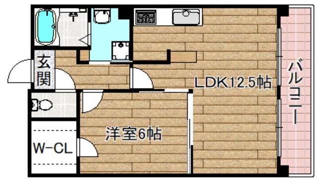 ラマージュIII(1LDK/2階)の間取り写真