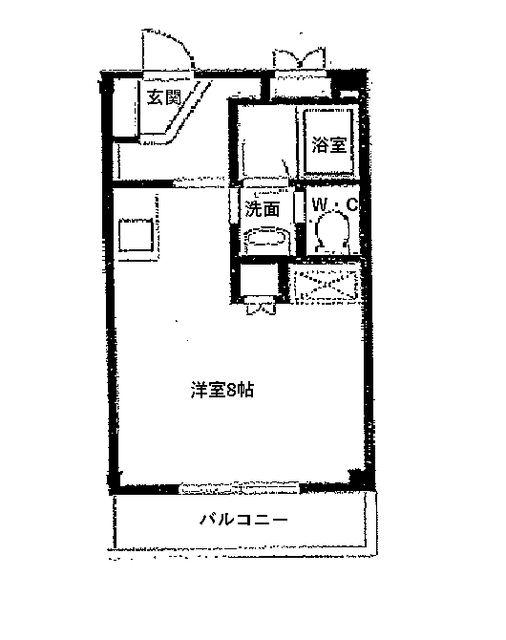 シャンブルYOSHIMI(ワンルーム/2階)の間取り写真