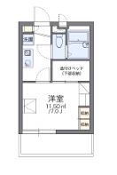 レオパレスLUKIA(1K/2階)の間取り写真