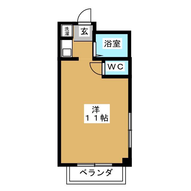 ラフォーレ・ドール(ワンルーム/2階)の間取り写真