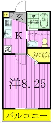 VIVIENDA我孫子II(1K/3階)の間取り写真