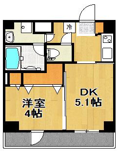日神デュオステージ王子神谷(1DK/3階)の間取り写真