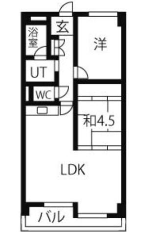 シャンポール幹 I(2LDK/3階)の間取り写真