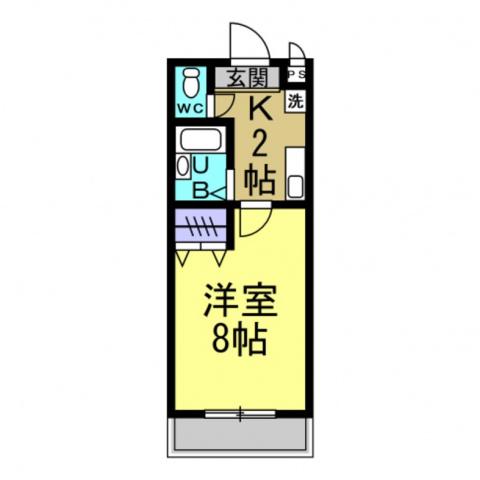 エクセル東浦(1K/3階)の間取り写真