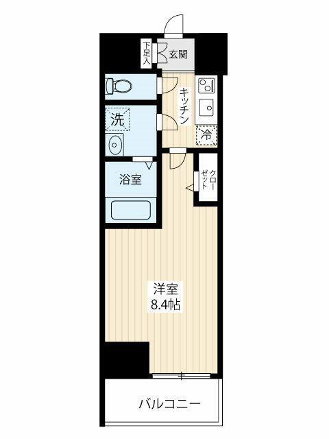 アイルイムーブル向島(1K/5階)の間取り写真