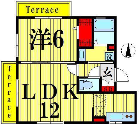 LE GRAND PHENIX(1LDK/1階)の間取り写真