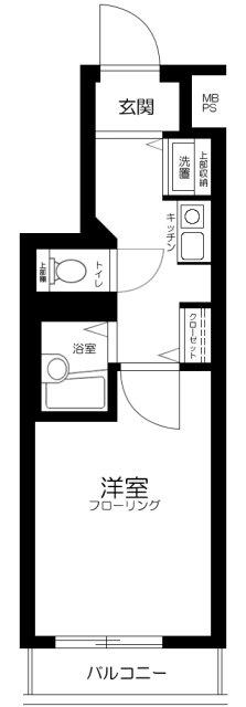 ステージファースト目白(1K/5階)の間取り写真