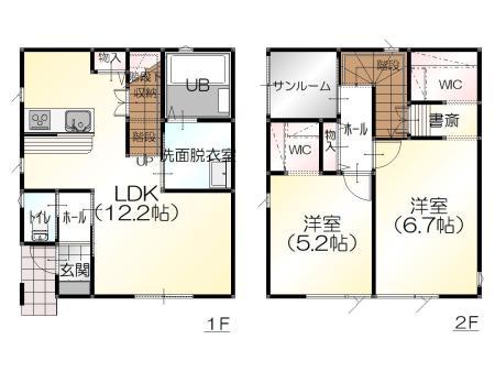 LALALA(2LDK/1階)の間取り写真
