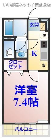 リブリ・マザーユニックス(1K/1階)の間取り写真