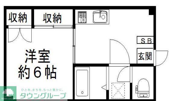 ハウスアゼリア(1DK/1階)の間取り写真