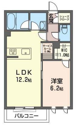 PINE STIGE梅里(1SLDK/3階)の間取り写真