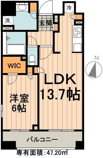 パークアクシス御茶ノ水ステージ(1LDK/2階)の間取り写真